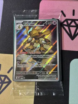 Sealed Alakazam 009 Pokemon Mega Evolutions - Black Star Promo Illustration Rare - Image 3