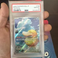 2025 POKEMON JAPANESE M2A-MEGA DREAM EX ART RARE #199 PSYDUCK PSA 10 - Image 1