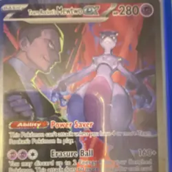 Pokemon Team Rocket's Mewtwo EX 231/182 Destined Rivals Holo Special Rare - Image 3