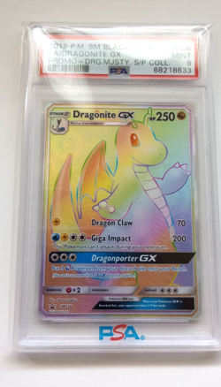 Pokemon Dragonite GX Full Art Holo SM Black Star Promo #SM156 PSA 9 2018 - Image 2