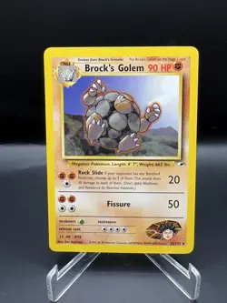Pokemon Brock's Golem 20/132 - Non-Holo Rare - Gym Heroes NM - Vintage WotC - Image 1
