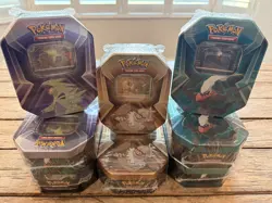 Pokemon TCG Slaking,Tyranitar & Darkrai - Lot Of 8 New Sealed Collectors Tins - Image 2