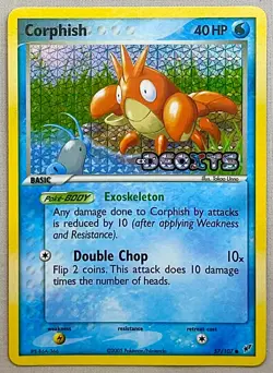 Pokemon Corphish #57/107 Reverse Holo - 2005 EX Deoxys - NM or Better Condition! - Image 1