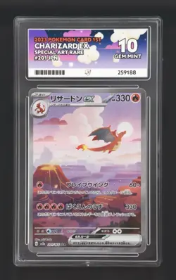 Pokemon Charizard ex Special Art Rare Holo 201/165 Sv2a 151 Japanese ACE 10 - Image 1