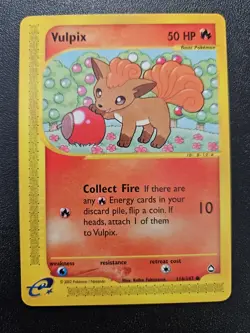 Pokemon Aquapolis Vulpix 116/147 EXCELLENT - Image 1
