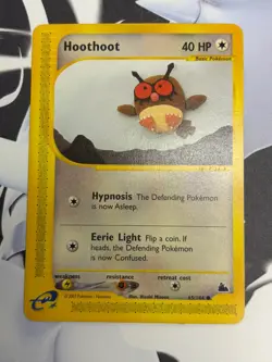 Pokemon Skyridge Hoothoot 65/144 NM/LP - Image 1