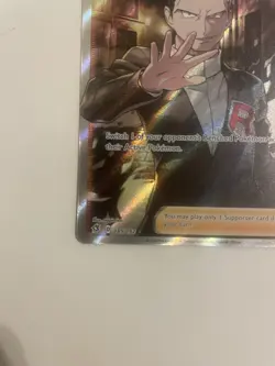 Pokemon Boss's Orders Giovanni Rebel Clash Full Art Holo 189/192 Near Mint - Image 4