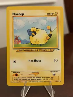 MAREEP 75/105 COMMON NEO DESTINY POKEMON UNLIMITED LP/NM - Image 1