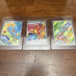 Pokemon First Partner Illustration Collection Series 1 Kanto Gen 1 Starters - Image 1