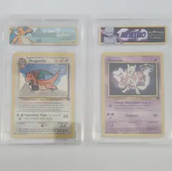 Pokemon TCG First Movie Promo Lot (2) Dragonite/Mewtwo 1999 #5 #3 - Image 1
