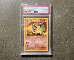 2021 POKEMON CELEBRATIONS GLURAK CHARIZARD GERMAN PSA 10 - Image 4