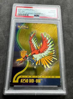Pokemon TOPPS Johto League - Silver foil #250 Ho-Oh - PSA8 POP12 - Image 3