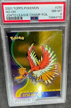 Pokemon TOPPS Johto League - Silver foil #250 Ho-Oh - PSA8 POP12 - Image 4