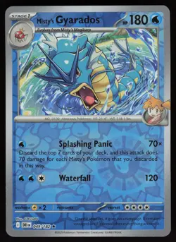 MISTY'S GYARADOS 049/182 RARE DESTINED RIVALS POKEMON REVERSE HOLO NM/M - Image 1