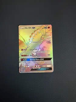 Pokemon TCG Sun & Moon Ho-Oh GX SM80 NM - Image 1