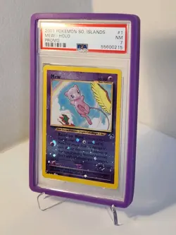 Pokemon Mew Southern Islands Promo 1/18 PSA 7 Reverse Holo Big Swirls - Image 2