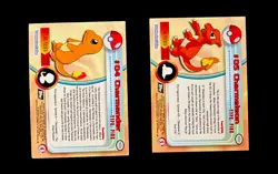 1999 Topps Pokemon Movie Charmander Charmeleon Black Logo MP - Image 2