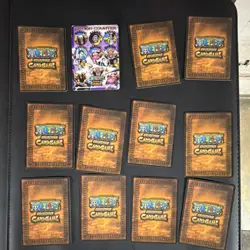 One Piece Card Game Lot 12 Cards Luffy Zoro Alvida Recognition Launching - Image 2