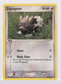 Zigzagoon 74/106 Emerald Common Pokemon Cards - NM - Image 1