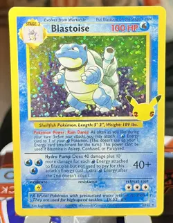 Blastosie Celebrations Classic 2/102 Holo Base Set Pokemon Card 2021 - Image 1