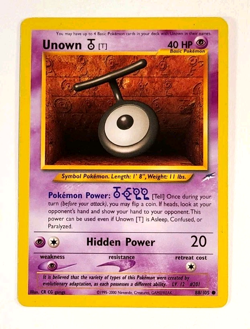 Unown [T] - 88/105 - Vintage WOTC era - Neo Destiny - Pokemon Card_76 - Image 1