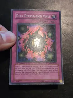 Yu-Gi-Oh! SUPER RARE HOLO CARD DECK DEVASTATION VIRUS FET-EN058 1ST LP - Image 2