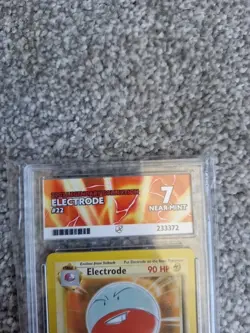 electrode 22/110 Ace graded 7 non holo legendary collection Graded Pokemon Card - Image 2