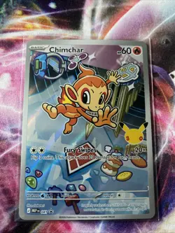Pokemon Card - Chimchar MEP 041 - First Partner Illustration Promo 30th - Image 1