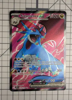 Pokemon TCG Journey Together Salamence EX Full Art Holo Card 177/159 - Image 1