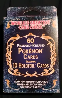 World's Greatest Card Chase Pokemon TCG Box 60 Cards 10 Holofoil - Image 1