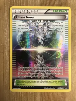 Chaos Tower Reverse Holo - 94/124 - Fates Collide - Pokemon Card - LP - Image 1