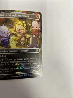 Stiltzkin Moogle Merchant Borderless Chocobo Track Foil Card #0565 MTG LP - Image 2