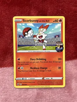 Scorbunny On the Ball Futsal Promo Card 004/005 Not Sealed - Image 1