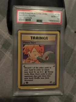 Pokemon TCG Trainer Misty's Tears 1st Edition Gym Challenge Card 118/132 - Image 1