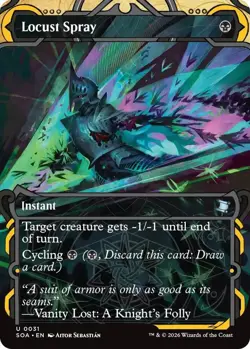 Locust Spray (U) Foil #31 Secrets of Strixhaven: Mystical Archive MTG NM - Image 1