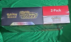 Pokemon Scarlet & Violet Surging Sparks Costco 2025 Factory Sealed 2-Pack Bundle - Image 3