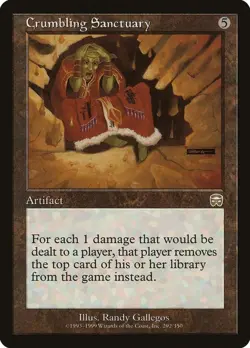 Crumbling Sanctuary 292 Rare Mercadian Masques Magic: The Gathering Near Mint - Image 1
