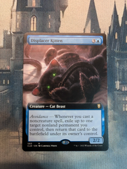 MTG Displacer Kitten (Extended Art) Battle for Baldur's Gate 560 NM - Image 1