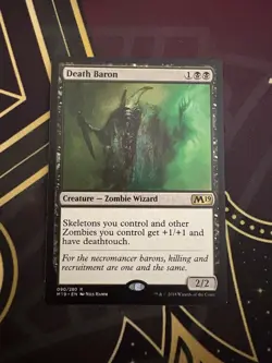 Death Baron MTG Core Set 2019 Rare [Pack fresh Near Mint] - Image 1
