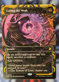 Culling the Weak | Secrets of Strixhaven SOA | R0027 Borderless NM MTG Magic - Image 1