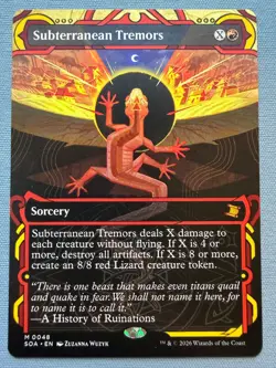 Subterranean Tremors - NM - MTG Secrets of Strixhaven Mystical Archive SOA #48 - Image 1