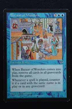 Magic The Gathering MTG BAZAAR OF WONDERS Mirage MP Moderately Played - Image 1