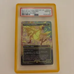 2025 MTG FINAL FANTASY #0551A TRAVELING CHOCOBO PSA 10 Neon Yellow Ink - Image 1