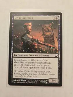 Grim Guardian - Journey into Nyx - LP - Common - Enchantment Creature - MTG - Image 1