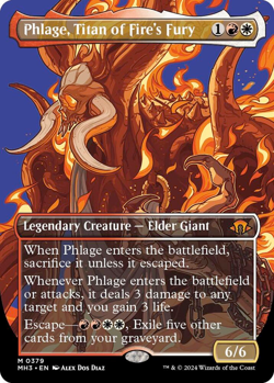 Phlage, Titan of Fire's Fury (Borderless) - Modern Horizons 3 (MH3) - Image 1