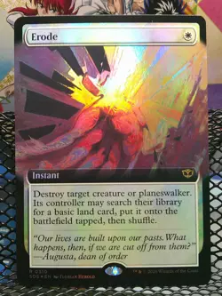 Erode - Extended Art FOIL - MTG Secrets of Strixhaven - NM/M - Image 1