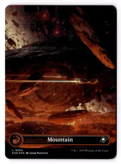 Mountain (0265) (Borderless) 265 Edge of Eternities Foil NM - Image 1