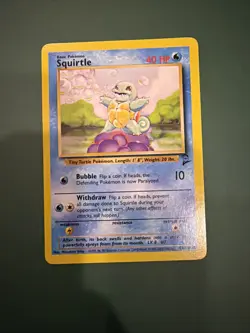 MINT Squirtle 1999 Base Set Shadowless 1st Edition 63/102 Pokemon Card - Image 1