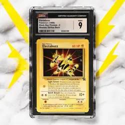 ✨ CGC 9 MINT ✨ 1999 WB First Movie Pokemon Card Electabuzz Black Star Promo #2 - Image 1
