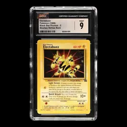 ✨ CGC 9 MINT ✨ 1999 WB First Movie Pokemon Card Electabuzz Black Star Promo #2 - Image 2